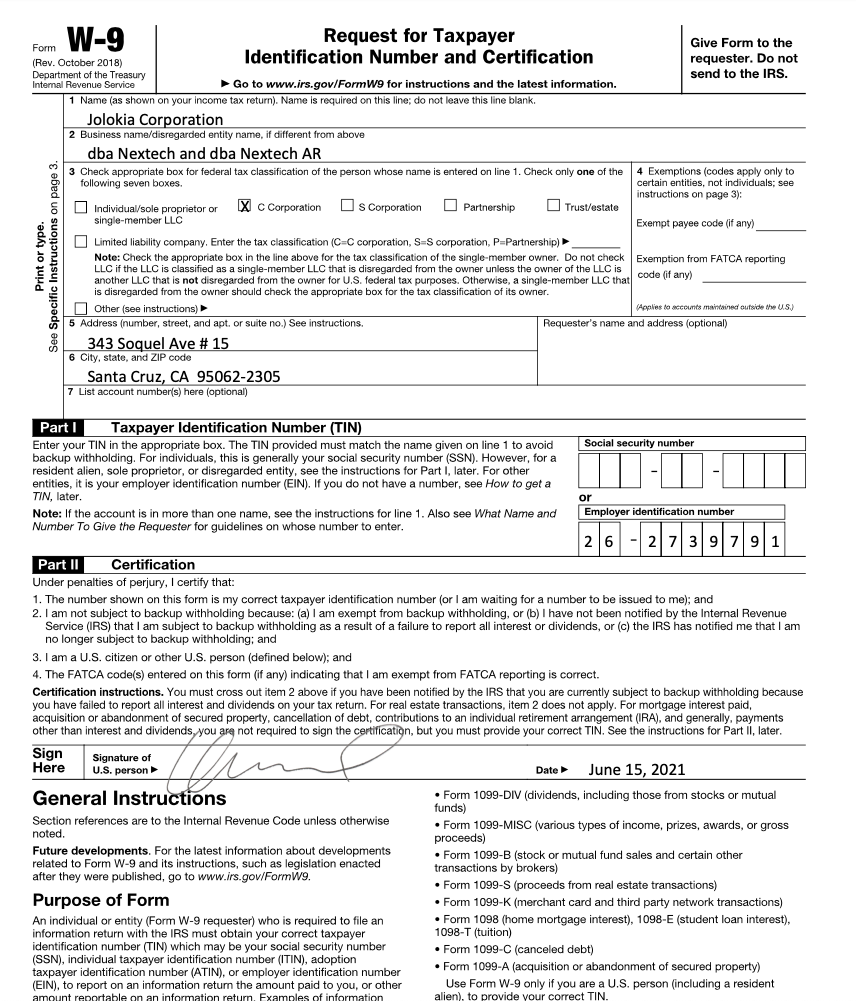 Where can I find your W-9 form?